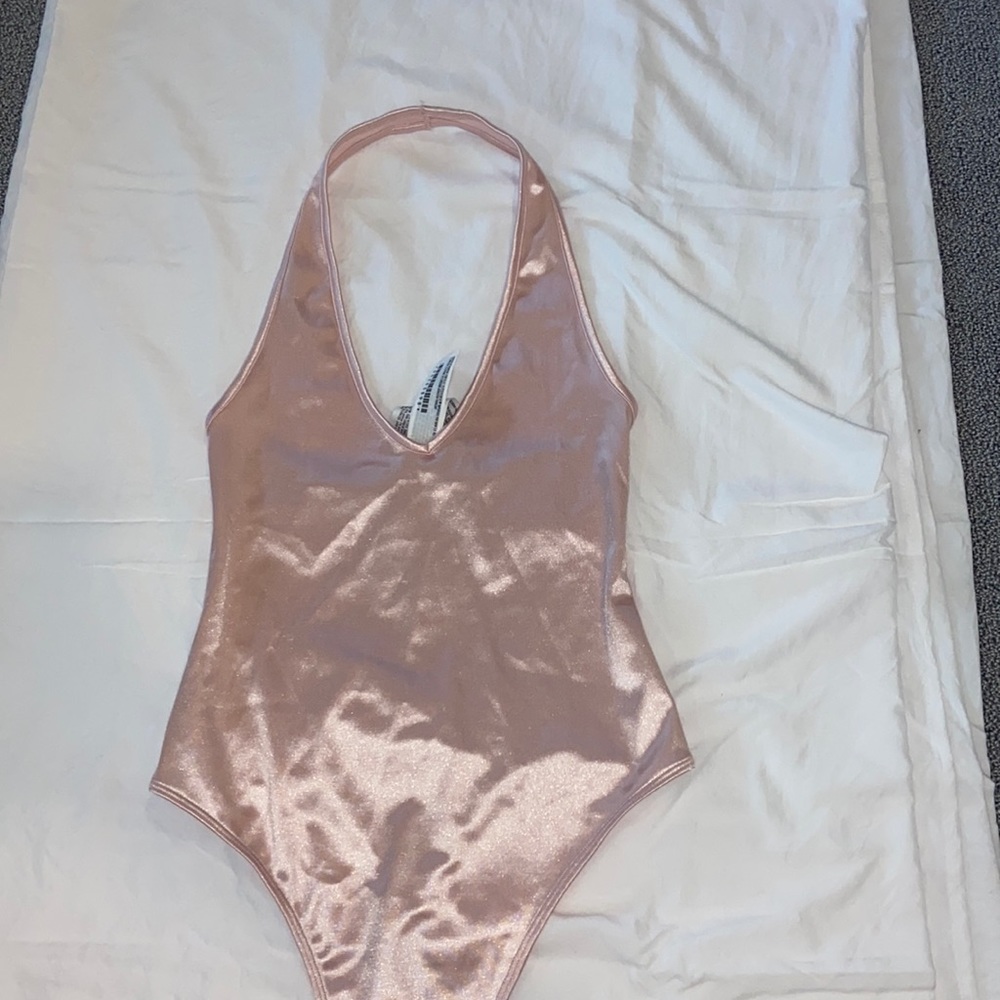 Halter silk bodysuit!!